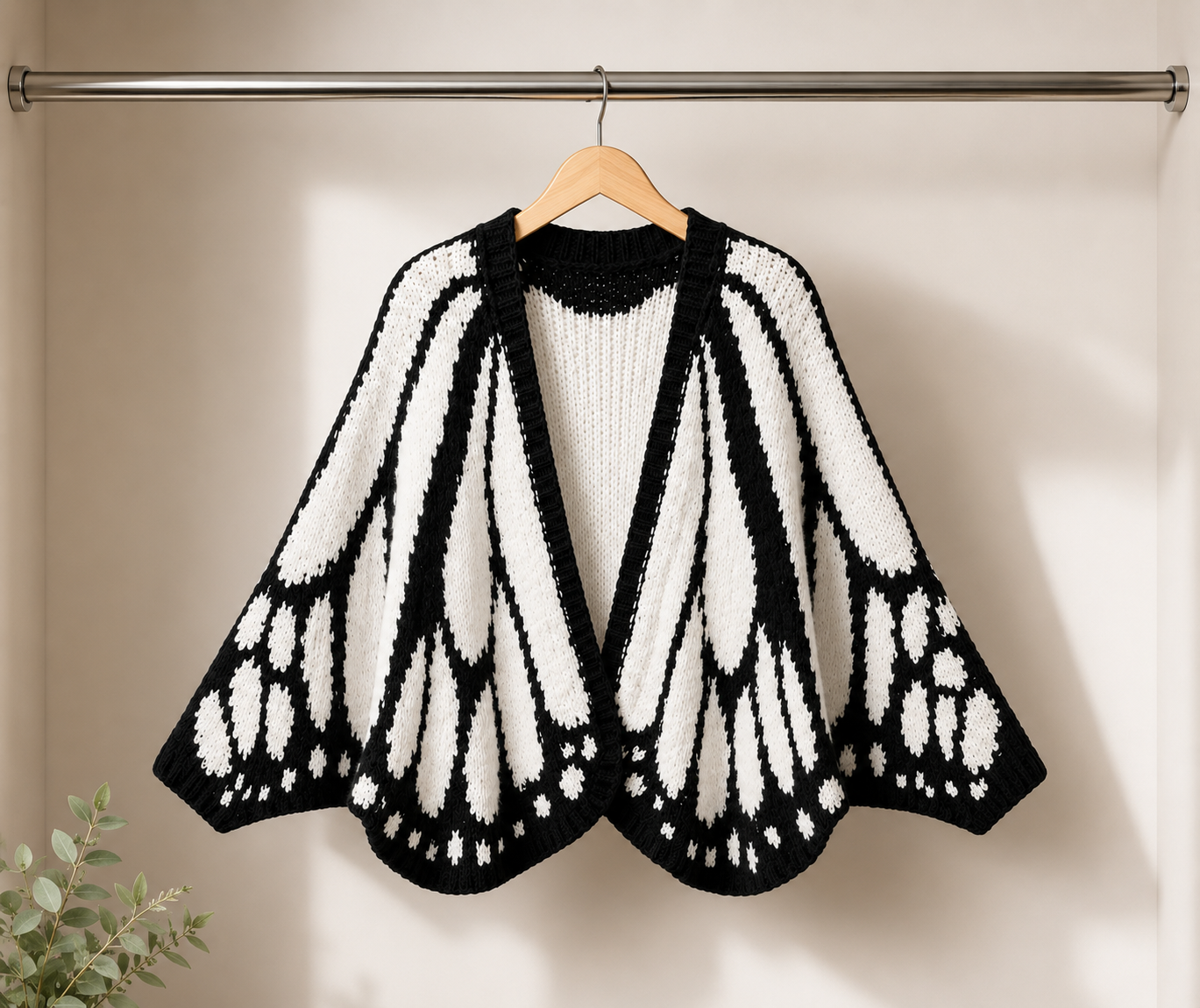 Dominique’s Butterfly Knit Cardigan