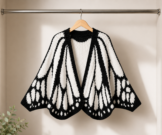 Dominique’s Butterfly Knit Cardigan