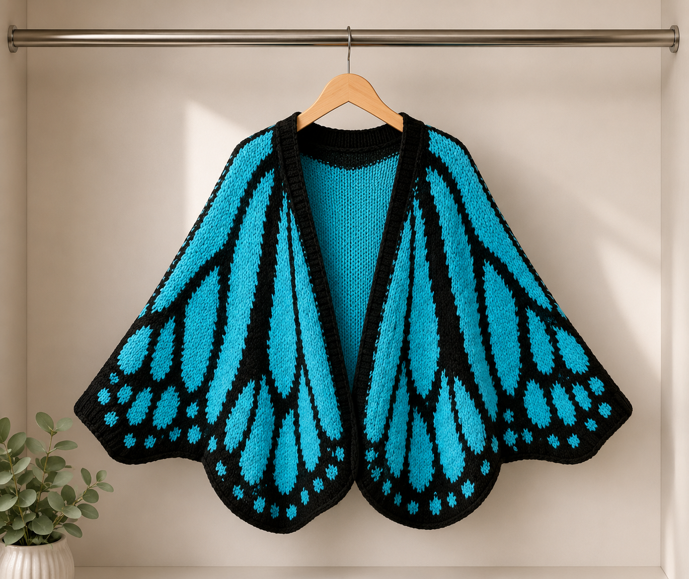 Dominique’s Butterfly Knit Cardigan