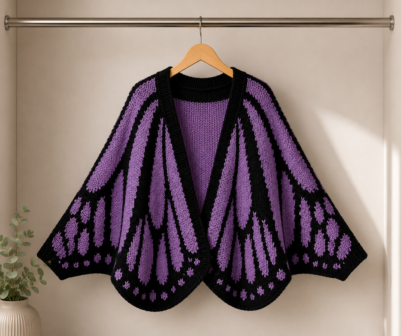 Dominique’s Butterfly Knit Cardigan