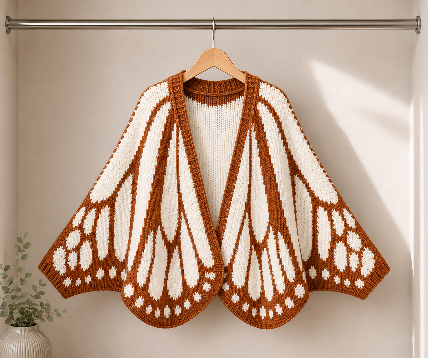 Dominique’s Butterfly Knit Cardigan