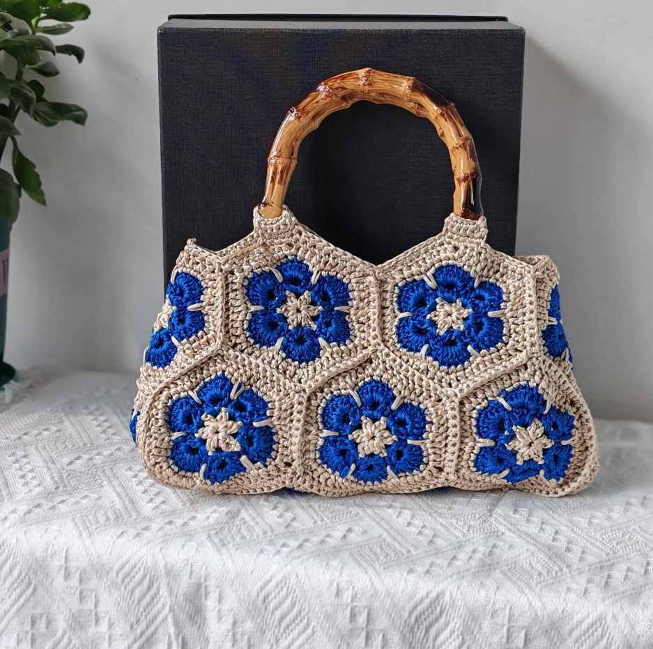 Handmade Crochet Tote Handbag by Davion