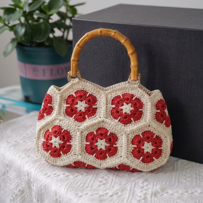 Handmade Crochet Tote Handbag by Davion