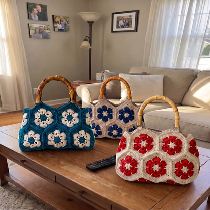 Handmade Crochet Tote Handbag by Davion