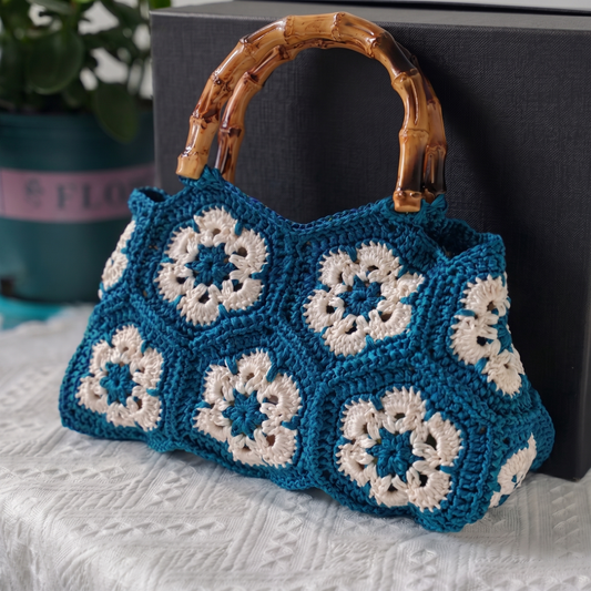 Handmade Crochet Tote Handbag by Davion